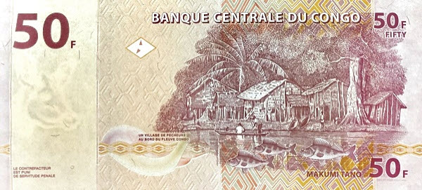 (606) ** PNew (PN97B) Congo Dem. Rep - 50 Francs (2022)